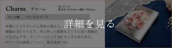 B5サイズウェディングアルバム　チャーム